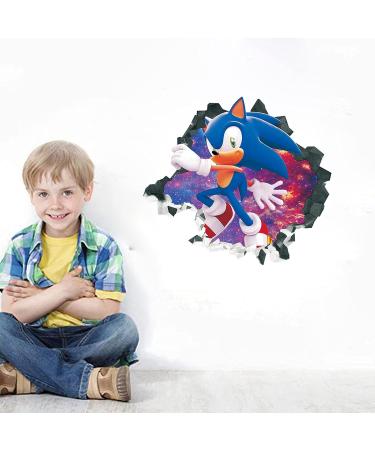 TGEJKIC Sonic The Hedgehog Cartoon 3D Broken Wall Stickers  - Buy Online on GoSupps.com