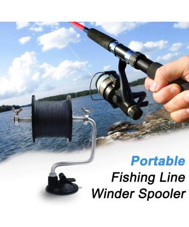 Portable Fishing Line Spooler with Suction Cup Station - Adjustable Winder for Easy Line Spooling - Buy Online on GoSupps.com