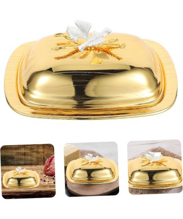 SHOWERORO Kitchen Cheese Holder Butter Lid Covered Dessert Style Reusable Fruit Serving Snacks Tray Cheese Kitchen Dish Container 19.20X14.00X8.50CM - Buy Online on GoSupps.com