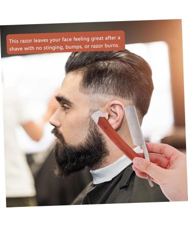 Buy Stainless Steel Shaving Razor for Men - Premium Straight Barber Trimmer & Facial Spatula | International Shipping Available - Buy Online on GoSupps.com