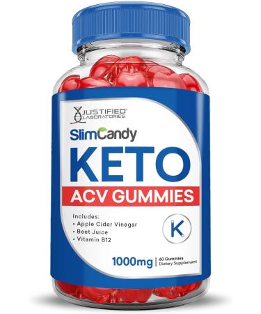 (3 Pack) Slim Candy Keto ACV Gummies Advanced Formula 1000MG SlimCandy Keto Gummies Apple Cider Vinegar Formulated with Pomegranate Beet Juice Powder B12 Vegan Non GMO 180 Gummys 60 Count (Pack of 3) - Buy Online on GoSupps.com