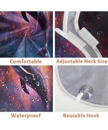Starry Dolphin Beard Bib Apron - Perfect Beard Hair Catcher for Men | Ideal Father's Day & Anniversary Gifts | Includes 2 Suction Cups - Buy Online on GoSupps.com