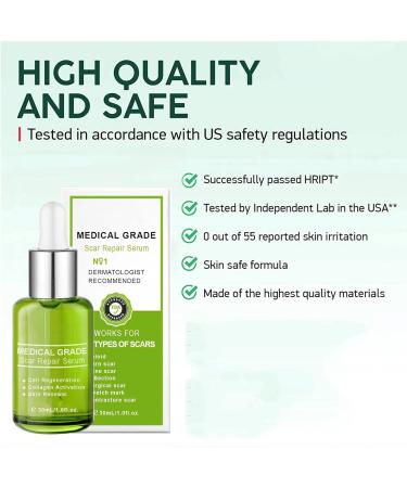 Goopgen Advanced Scar Repair Serum - Medical Grade Treatment for Acne, Surgical Scars, and Stretch Marks (2pcs) - Buy Online on GoSupps.com