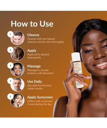 Nasola Kojic Acid Argan Skincare Bio Pure Oil with Vitamin E Face & Body Moisturizer Serum for Scars & Stretch Marks - Buy Online on GoSupps.com