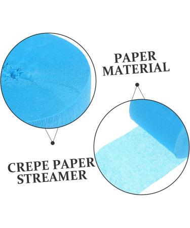 Sky-Blue Crinkled Paper Ribbons - Multi-Function Party Streamers for Weddings & Events | 6x6x4.6CM - International Shipping Available - Buy Online on GoSupps.com