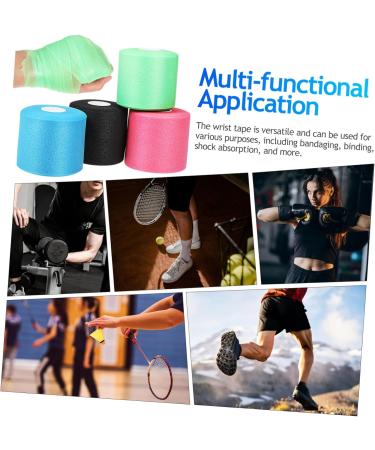 4 Rolls Skin Membrane Wrist Tape - Breathable Pre Wrap for Baseball Boxing Soccer & Athletic Use | High-Quality Sports Tape - Buy Online on GoSupps.com