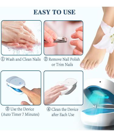 iKeener Nail Fungus Light Treatment Device For Toenail Toe Nail Fungus Treatment Extra Strength With 407nm Blue Light&905nm Light For Nail Fungus& Onychomycosis Fingernail Fungus Removal At Home HZJ-01 - Buy Online on GoSupps.com