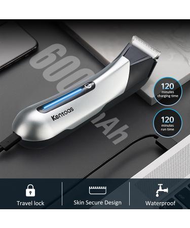 Body Hair Trimmer for Men - 6-in-1 Waterproof Electric Groomer with LED Light USB Charging & Ceramic Blades - Perfect for Pubic Body & Groin Grooming - Buy Online on GoSupps.com