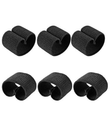 Giantree 6 pieces Elastic belt holder for service belt elastic belt loops Ruckbag belt holder belt remain belt holder holder band grinding for 1.5 "wide belt/strap black