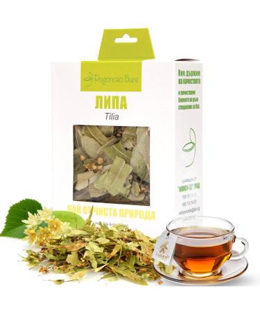 KUKER Linden Tea Loose Leaf Herbal Tea Rhodopian Herb Dried Tilia Flower Dried Herbal Infusion Detox Tila Tea - Linden Flower Tea Calming Relaxing Herb - 30g - Buy Online on GoSupps.com