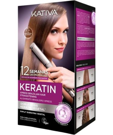 KATIVA Brazilian Vegan Xpress Double Keratin Straightening Kit - Buy Online on GoSupps.com