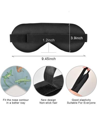 Lizard Cartoon Sleep Mask | Light Blocking Eye Mask for Travel & Naps - Adjustable Soft Cover for Men & Women - Buy Online on GoSupps.com