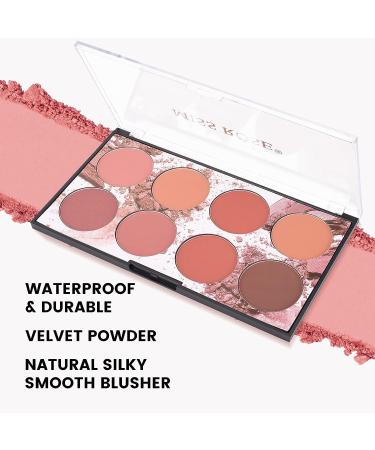 Ownest Beauty KYDA 8-Color Face Blush Palette - Matte & Shimmer Blush Powder - Contour, Highlight & Brush Included - Buy Online on GoSupps.com