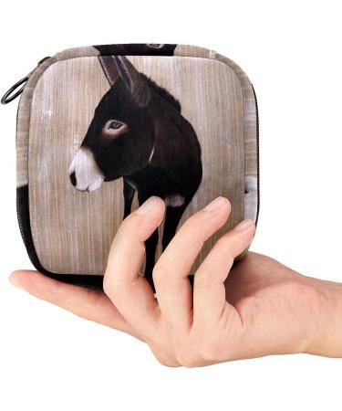 Menstrual Pad Bag with Zipper | Stylish Tampon Collection Pouch for Women & Girls - Sad Donkey Design - Buy Online on GoSupps.com