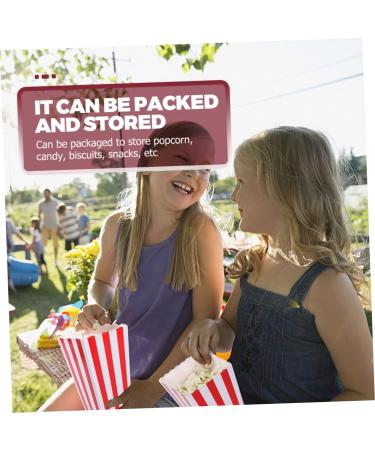 Alipis 10pcs Boxes Popcorn Carton Popcorn Containers Movie Night Disposable Containers Halloween Decorations Outdoor Cheese Popcorn Gifts Paper Red European and American Popcorn Cup - Buy Online on GoSupps.com