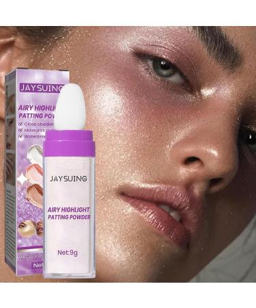 Highlight Patting Powder Highlighter Powder Stick Makeup | Brightening Face Body Hair Makeup Stick Highlight Patting Powder White - Buy Online on GoSupps.com