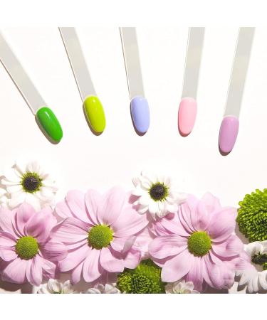 200pcs Clear Stiletto Nail Swatch Sticks with Ring Holder - Nail Art Practice & Display - Buy Online on GoSupps.com