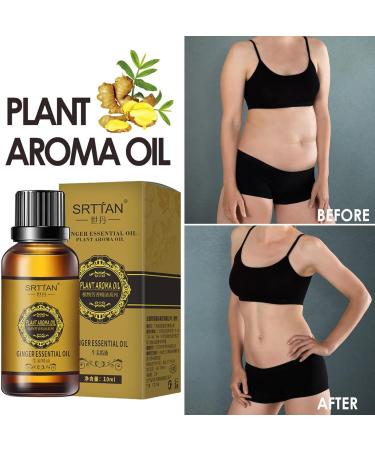 Abdominal Drainage Ginger Oil 10ml - Natural Slimming & Lymphatic Essential Oil for Body Massage - Buy Online on GoSupps.com