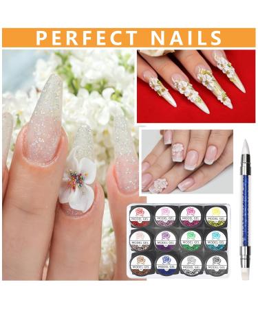 12 Colors Nail Sculpture Gel - Builder Gel & Blooming Gel for Stunning 3D Nail Art | DIY Nail Gel Kit - Buy Online on GoSupps.com