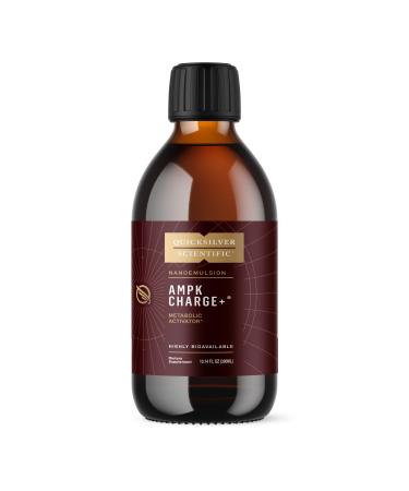 Quicksilver Scientific AMPK Charge+ - Support The Benefits of Intermittent Fasting Carb Restrictive + Keto Protocols - Promotes Energy Production Fat Breakdown + Healthy Aging (10.14oz / 300ml)
