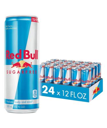 Red Bull Energy Drink, Sugar Free, 12 Fl Oz (24 Pack) 12 Fl Oz (Pack of 24) Sugar Free
