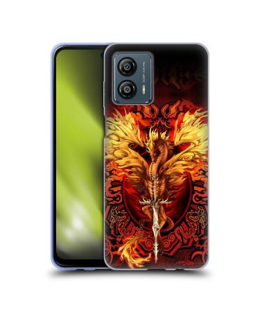 Head Case Designs Officially Licensed Ruth Thompson Flameblade Dragons Soft Gel Case Compatible with Motorola Moto G53 5G
