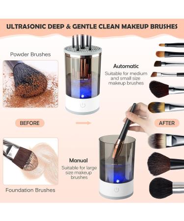 Electric Makeup Brush Cleaner Machine with Clean Mat - Ultimate Cosmetic Tool for Beauty Makeup Brushes - Ideal Gift for Women/Girls - Buy Online on GoSupps.com