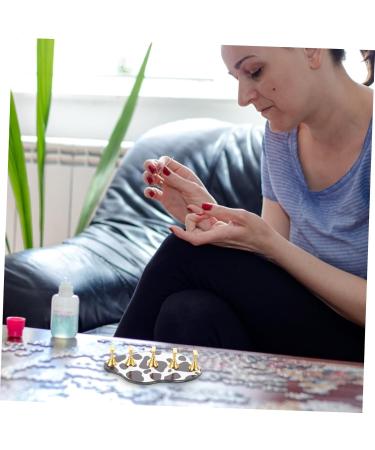 SOESFOUFU Fake Nail Stand 2 Sets Palette nail holder for press on nails bracket false nails supplies base artificial nails display holder nail display stand the cow manicure nail - Buy Online on GoSupps.com