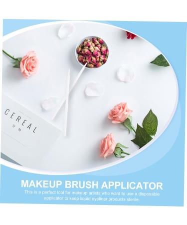 WOONEKY 200 Pcs Disposable Eyeliner Brush Liquid Lipstick Graphic Eyeliner Brush Makeup Eyeliner Brush White - Buy Online on GoSupps.com