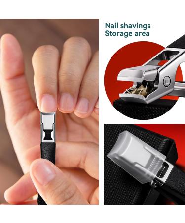 Professional Heavy Duty Nail Clippers for Thick Nails - Large Handle Toenail Clippers for Men and Women (Black) - Buy Online on GoSupps.com
