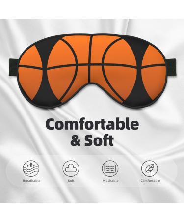 SSIMOO Basketball Print Eye Mask - Ultra-Soft Light-Blocking for Optimal Comfort & Restful Sleep - International Shipping Available - Buy Online on GoSupps.com