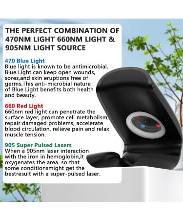 Nail Fungus Laser Treatment Device for Home Use | Effective Onychomycosis & Fungal Removal with 470nm Blue 660nm Red & 905nm Infrared Light - Buy Online on GoSupps.com