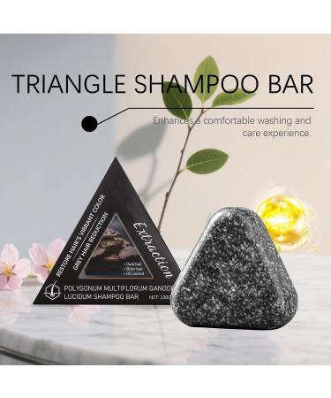 WRANBAO Polygonum Multiflorum shampoo soap triangular shampoo soap strengthens hair and reduces hair loss Usmans grass shampoo soap cares for hair and removes dandruff for men and women 4 pieces - Buy Online on GoSupps.com