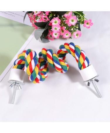 Balacoo Bird Perch Rope Bungee Bird Toy Cage Parrot Chewing Toy (40cm) Size 1 - Buy Online on GoSupps.com