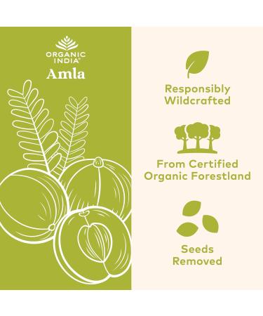 ORGANIC INDIA Amla Capsules Organic - Indian Gooseberry Herbal Vitamin Supplement Amla Supplement Immune Support Vegan Gluten-Free Ayurvedic Antioxidant Non-GMO - 60 Capsules 60 Count (Pack of 1) - Buy Online on GoSupps.com