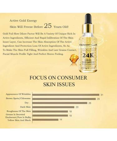 Buy AKARY 24K Gold Ampoule Serum - Luxury Moisturizing Skin Care for Flawless Elastic Skin | International Shipping Available - Buy Online on GoSupps.com