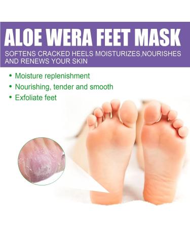Foot Mask Foot Peel Mask Lavender & VC Exfoliating Foot Peel Mask Lavender Exfoliating Foot Mask Peel Feet Peeling Mask Exfoliating Foot Mask Foot Moisturizing Mask - Buy Online on GoSupps.com