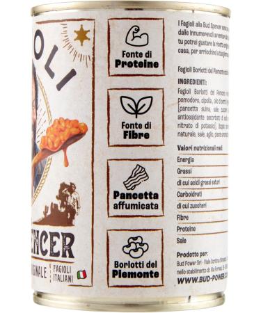 Fagioli alla Bud Spencer Haricots cuisin s en sauce bo te 400 g Recette italienne originale ou Tex-Mex (fagioli neri) Pr ts r chauffer Source de prot ines 8x 400g + Italian Gourmet polpa 400g - Buy Online on GoSupps.com