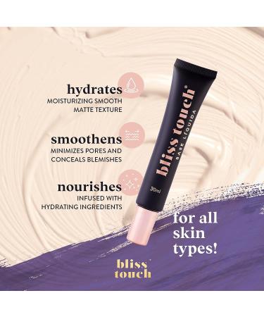 Bliss Touch Liquid Foundation with Aloe Vera, Avocado Butter & Vitamins - Beige | Foundation Makeup - Buy Online on GoSupps.com