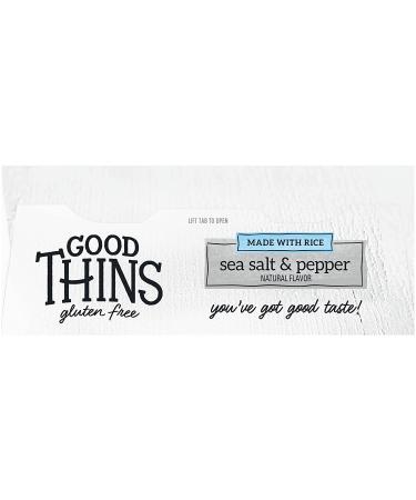 Good Thins Sea Salt & Pepper Rice Snacks Gluten Free Crackers 3.5 oz - Healthy Snack Option - Buy Online on GoSupps.com