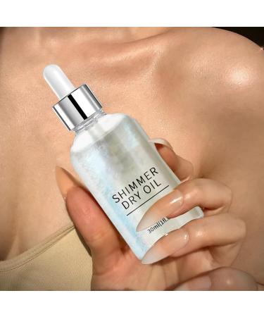  Mimoqk Body Oil with Shimmer Sparkly & Long-Lasting Shimmering Body Oil Glowing Highlighter & Illuminator Body Glitter Oil for Radiant - Buy Online on GoSupps.com