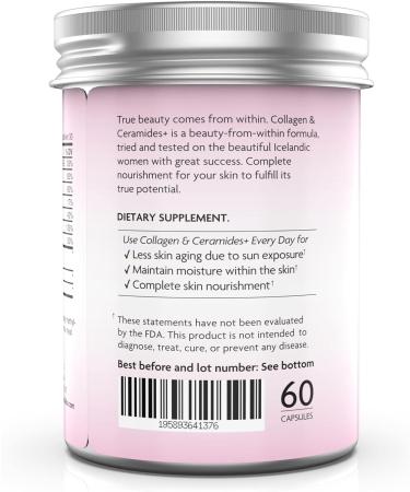 Lifio Collagen & Ceramides+, Enhanced Beauty Formula with Astaxanthin - 60 Capsules - Buy Online on GoSupps.com