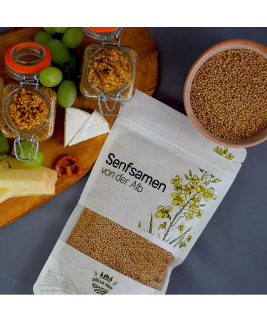 Buy 250g Yellow Mustard Seeds - Authentic German Cultivation - Spicy Mustard Seeds for International Shipping - Buy Online on GoSupps.com
