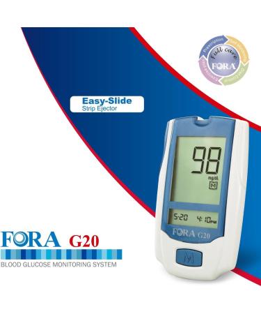 FORA G20 Blood Glucose Meter | Diabetes & Health Monitoring - Buy Online on GoSupps.com