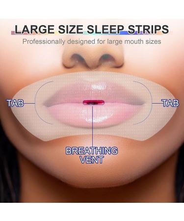 Sleep Mouth Strips - Gentle Nasal Breathing Aid for Better Sleep Quality - Reduce Mouth Breathing & Snoring (60pcs) - Buy Online on GoSupps.com