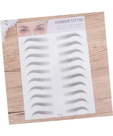DOITOOL 6 Pcs 3d Eyebrow Stickers Makeup Stickers Double Ball Imitation Eyebrow Template Eyebrow Trimming 6d ze008x3pcs Blackx3pcs - Buy Online on GoSupps.com