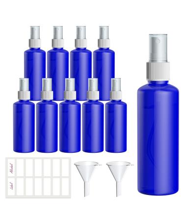 10*100ml spray bottle Portable refillable plastic atomizer Spray bottle Small for skin care water essential oil pharmacist perfume dust for air travel or outdoor sports (blue) - Buy Online on GoSupps.com