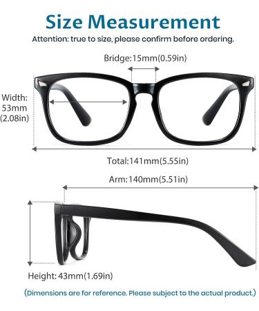 Cyxus Blue Light Filter Glasses - Anti-Blue Light No Prescription Needed Ideal for Screens - Buy Online on GoSupps.com