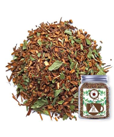 Plant Gift Peppermint Rooibos Tea Oganic Fruit Herbal Tea All Natural Flavors Loose Leaf Non GMO Vegan Tea Bags Into Iced Tea & Hot Tea 70G/2.5oz