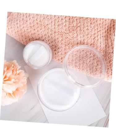 BELLIFFY 10 Pcs Transparent Powder Box Foundation Powder Case Loose Powder Holder Moisturizer Plastic White - Buy Online on GoSupps.com